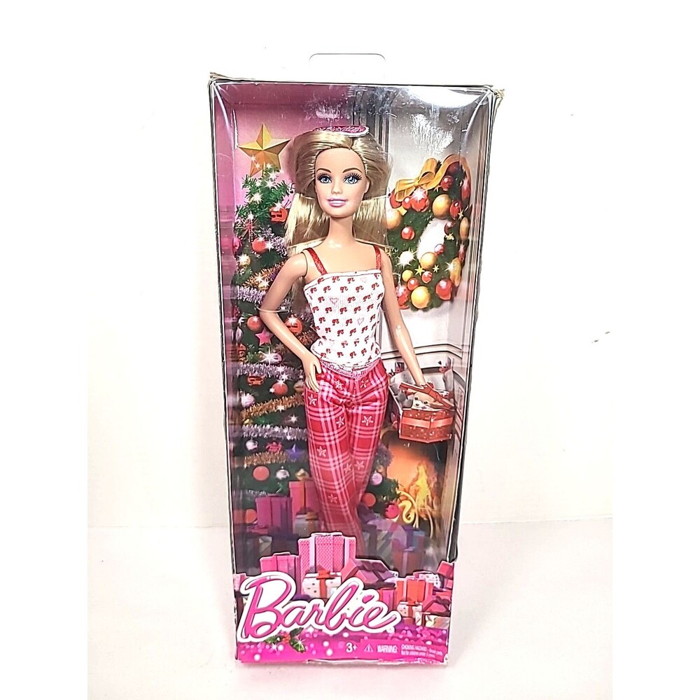 2014 Mattel Barbie Happy Holiday Doll - Christmas Morning CDB27